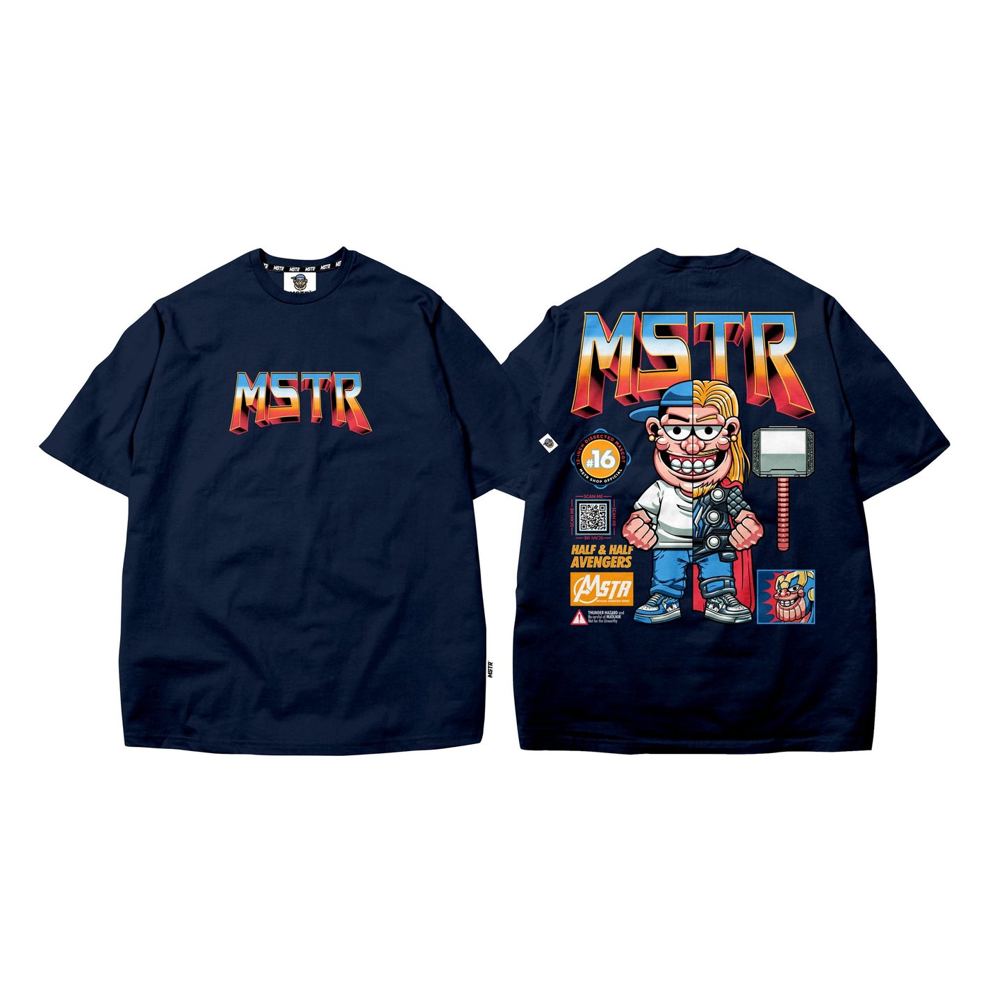 MSTR - Q2 COLLECTION "THOR" TSHIRT (NAVY BLUE)