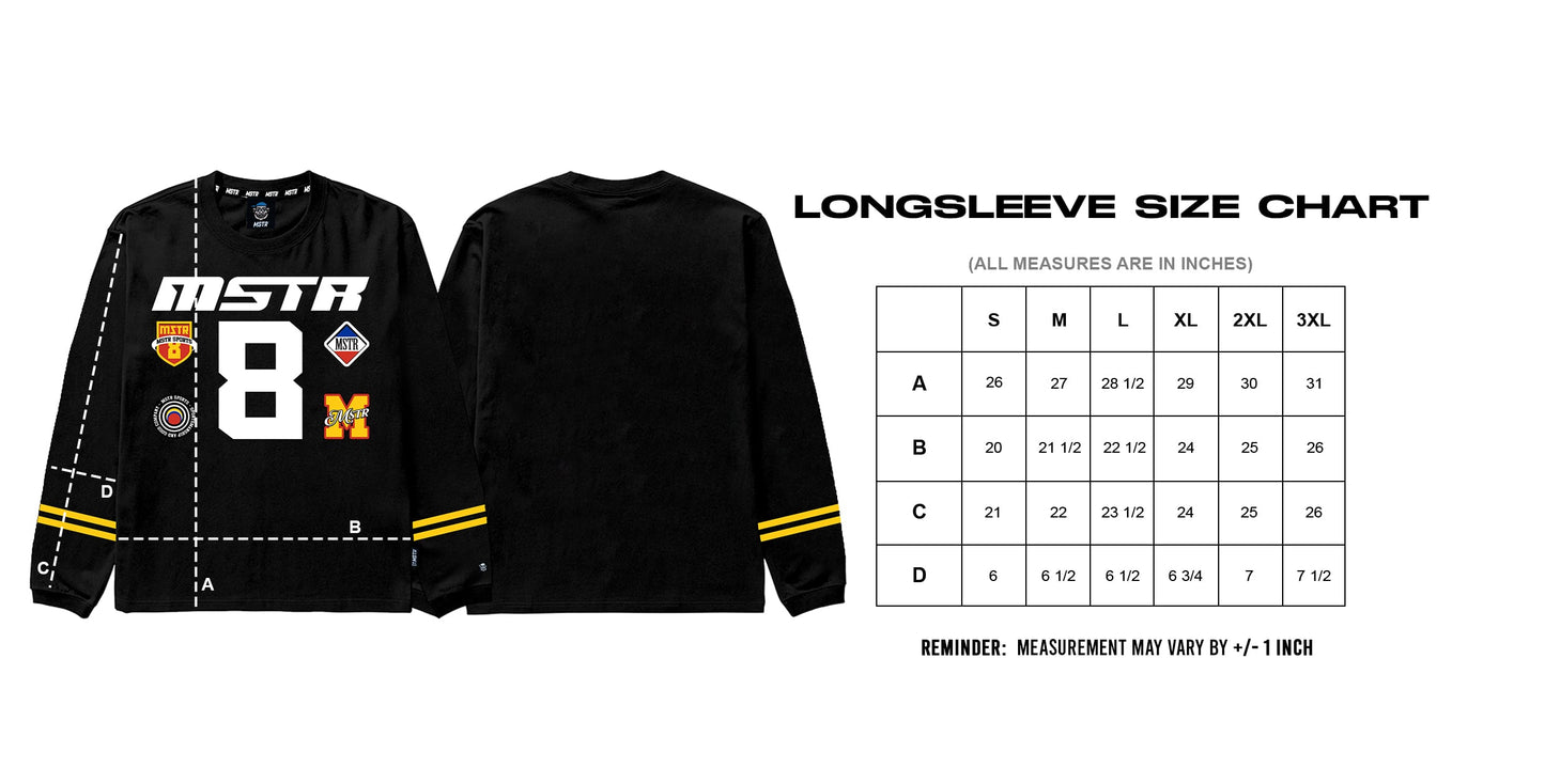 MSTR - ESCALATE COLLECTION "OTCHO" LONGSLEEVE (BLACK)