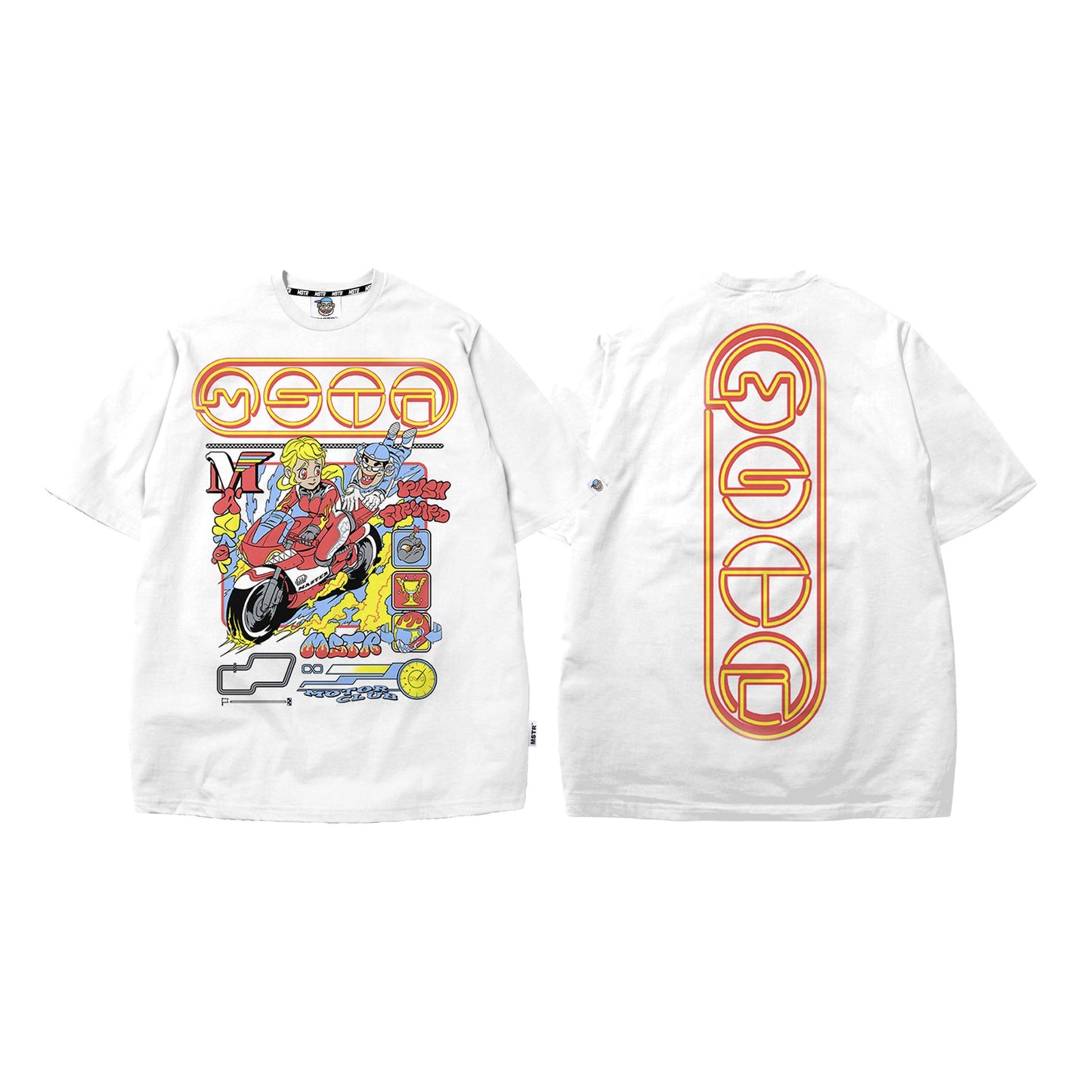 MSTR - RACING COLLECTION "PUSH" TSHIRT (WHITE)