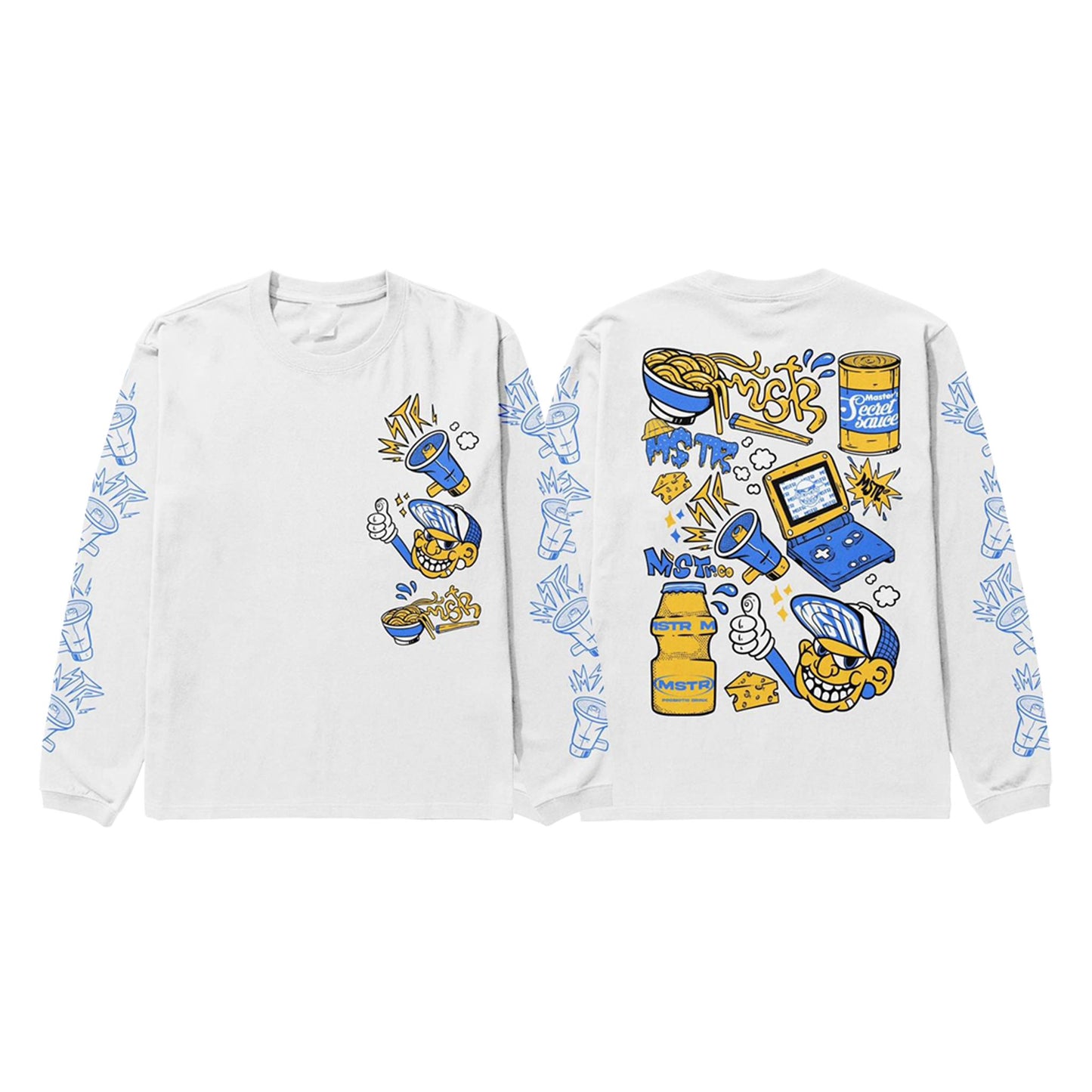 MSTR - SCOPE COLLECTION "HORN" LONGSLEEVES (WHITE)