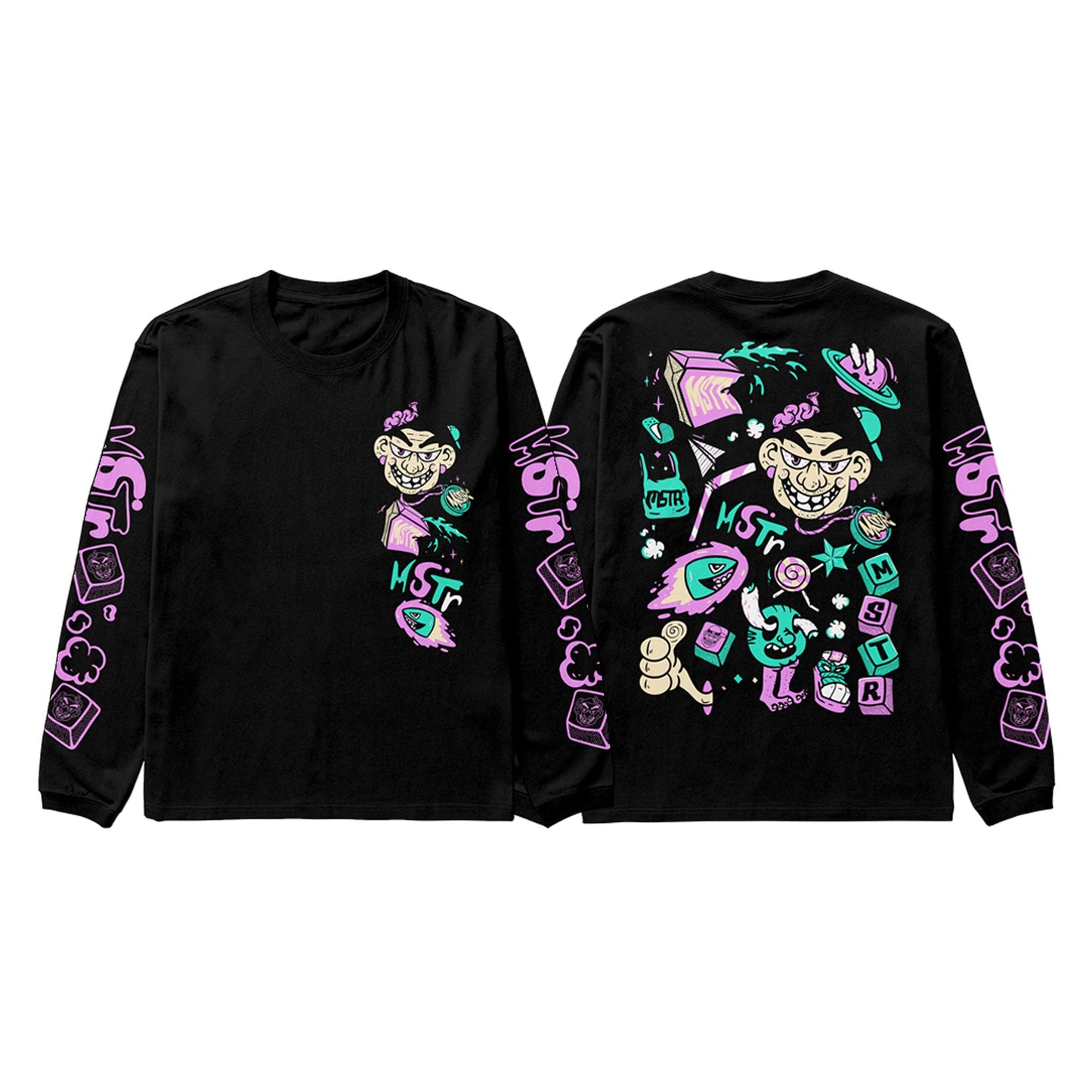 MSTR - SCOPE COLLECTION "BEAN" LONGSLEEVES (BLACK)