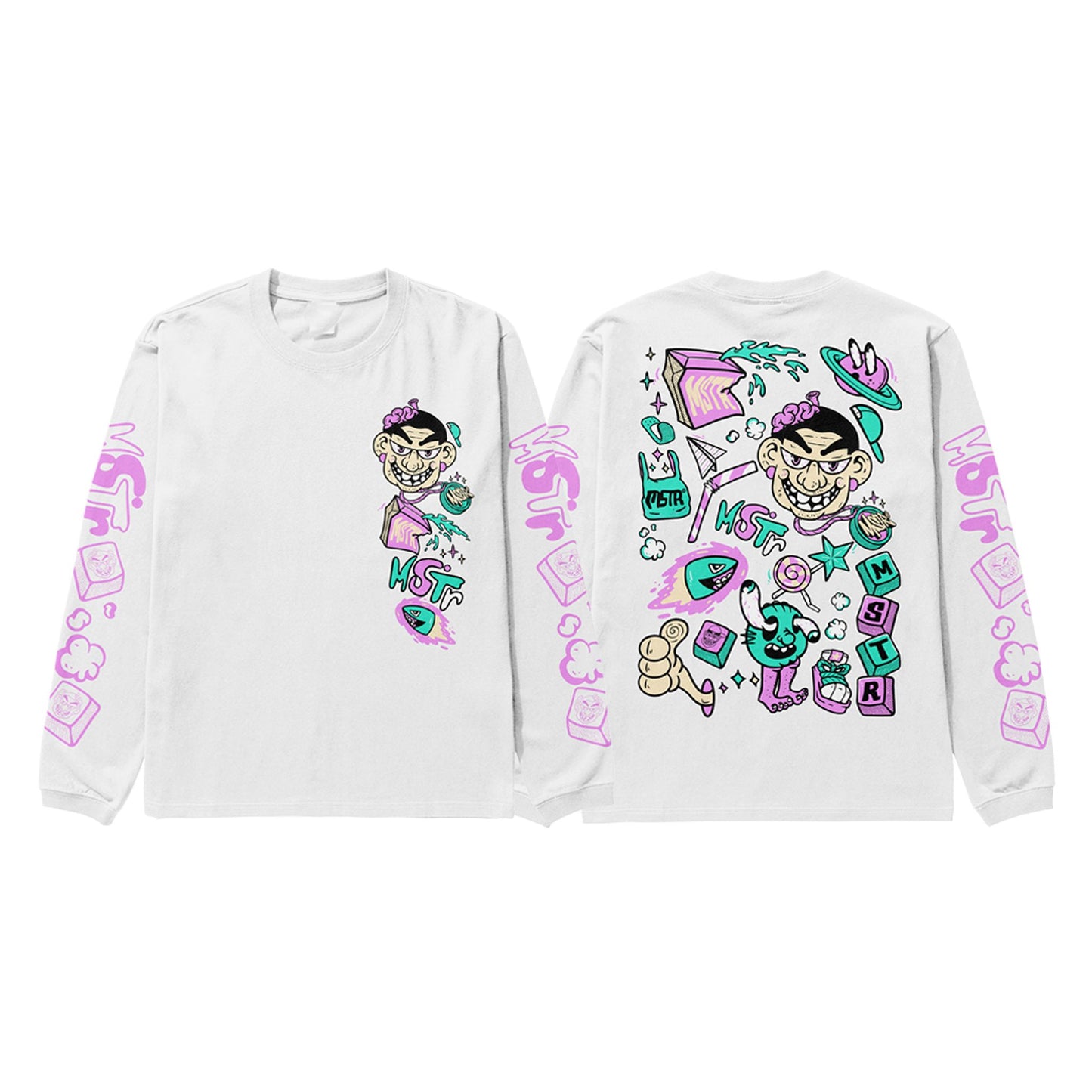 MSTR - SCOPE COLLECTION "BEAN" LONGSLEEVES (WHITE)