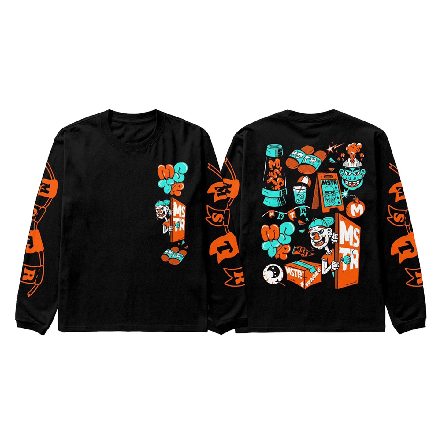 MSTR - SCOPE COLLECTION "SCRUTINIZE" LONGSLEEVES (BLACK)