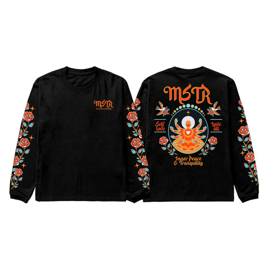 MSTR - SCOPE COLLECTION "INNER PEACE" LONGSLEEVES (BLACK)