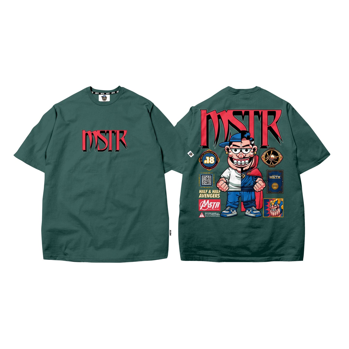 MSTR - Q2 COLLECTION  "STRANGE" TSHIRT (JADE GREEN)