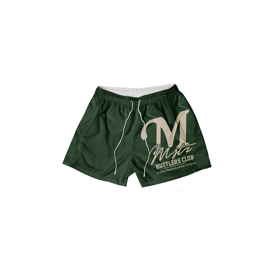 MSTR - HUSTLER COLLECTION MESH SHORT (MOOSE GREEN)