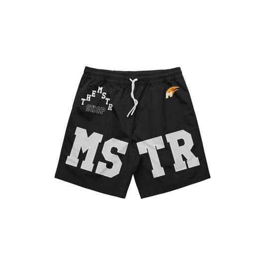 MSTR - ESCALATE COLLECTION "SLOPE" EMBRO PATCH MESH SHORT (BLACK)