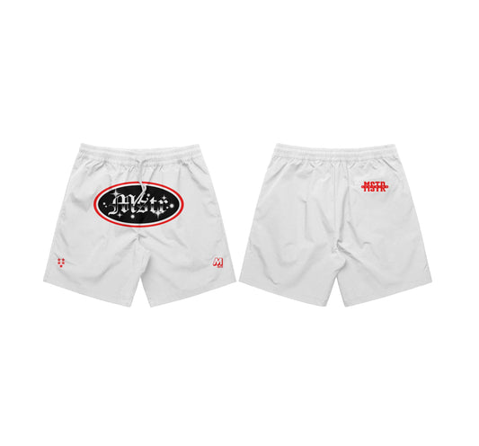 MSTR - SKLOO COLLECTION "OLD LONDON" MESH SHORT (WHITE)