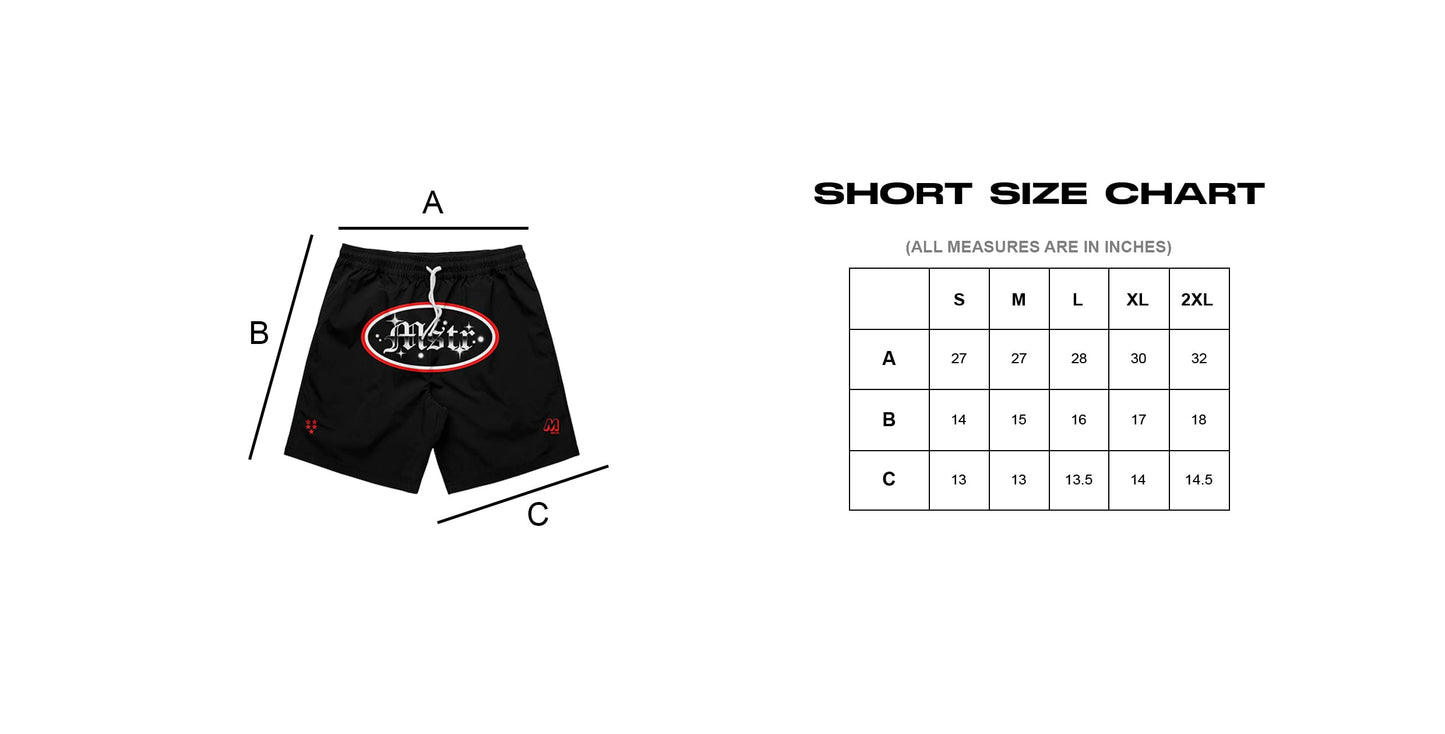 MSTR - SKLOO COLLECTION "OLD LONDON" MESH SHORT (BLACK)