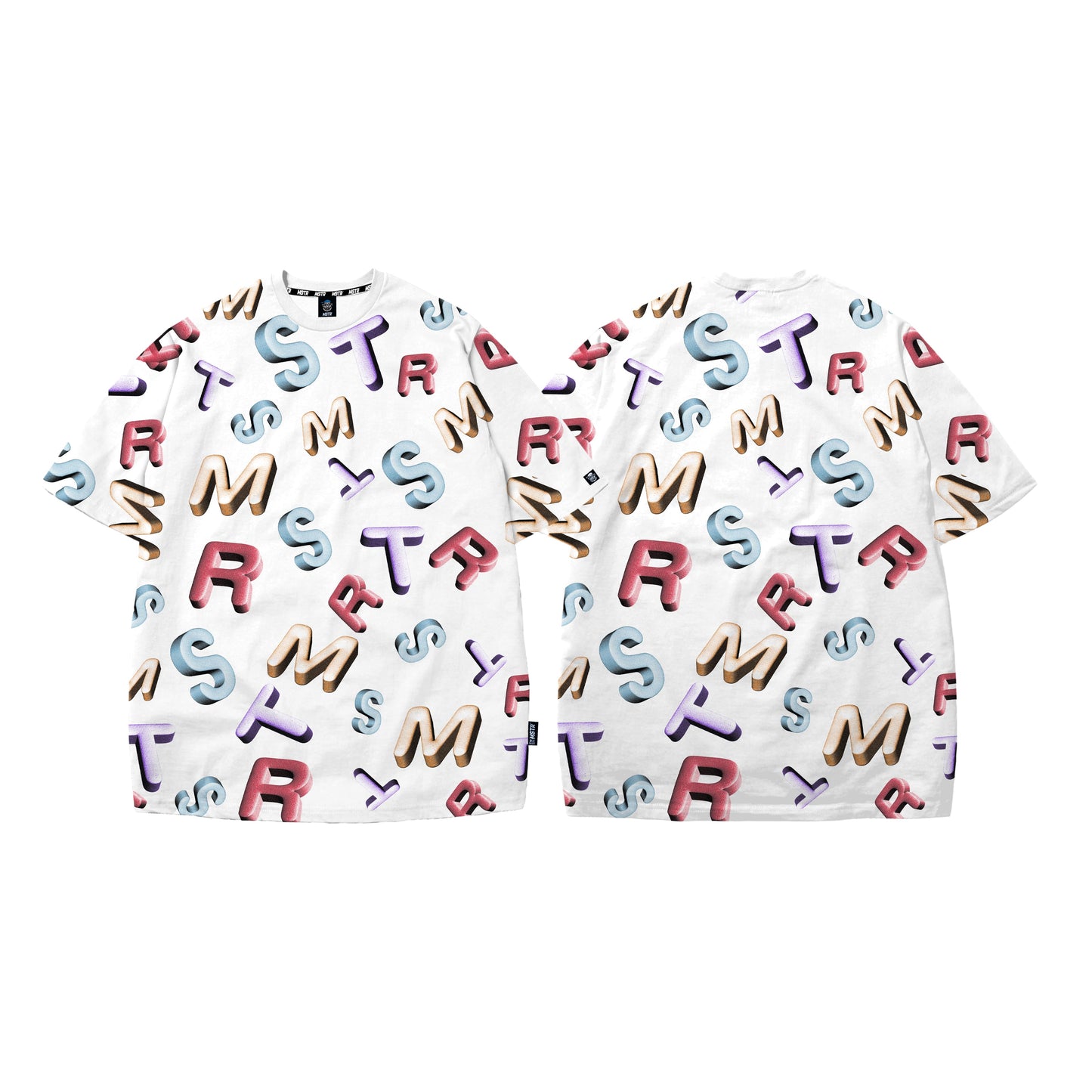 MSTR - FULL PRINT COLLECTION "CANDY LETTER" TSHIRT (WHITE)