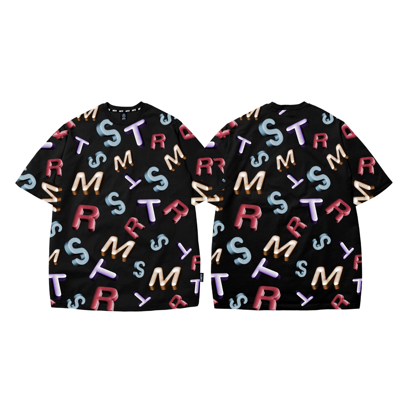 MSTR - FULL PRINT COLLECTION "CANDY LETTER" TSHIRT (BLACK)