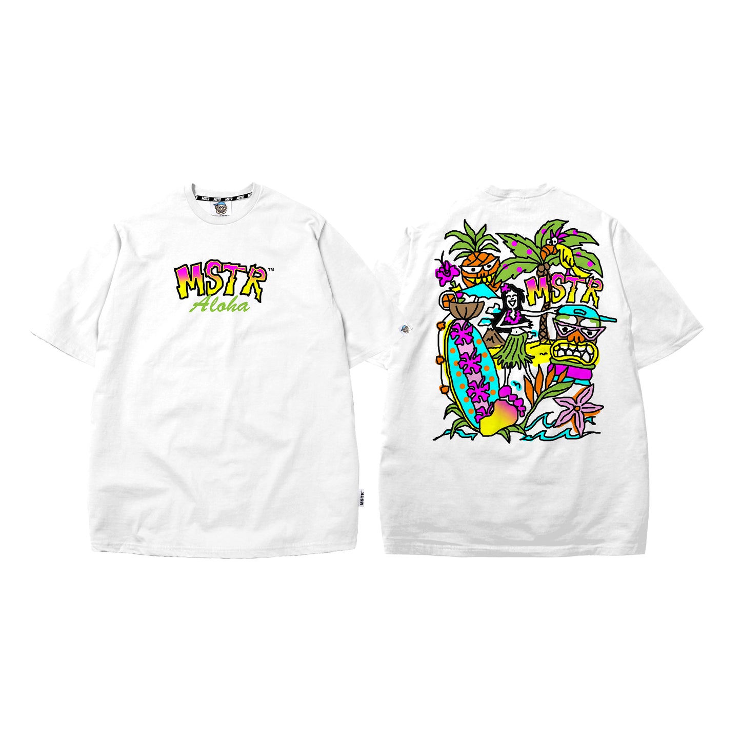 MSTR - SUMMER COLLECTION 2023 "WAVES" TSHIRT (WHITE)