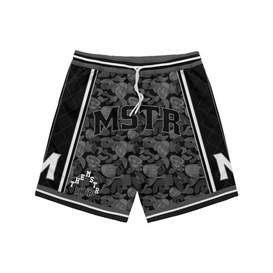 MSTR - WRANGLERS COLLECTION "BLACK CAMOU" MESH SHORT (BLACK)