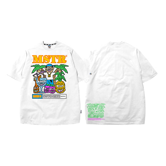 MSTR - SUMMER COLLECTION 2023 "COCKTAIL" TSHIRT (WHITE)