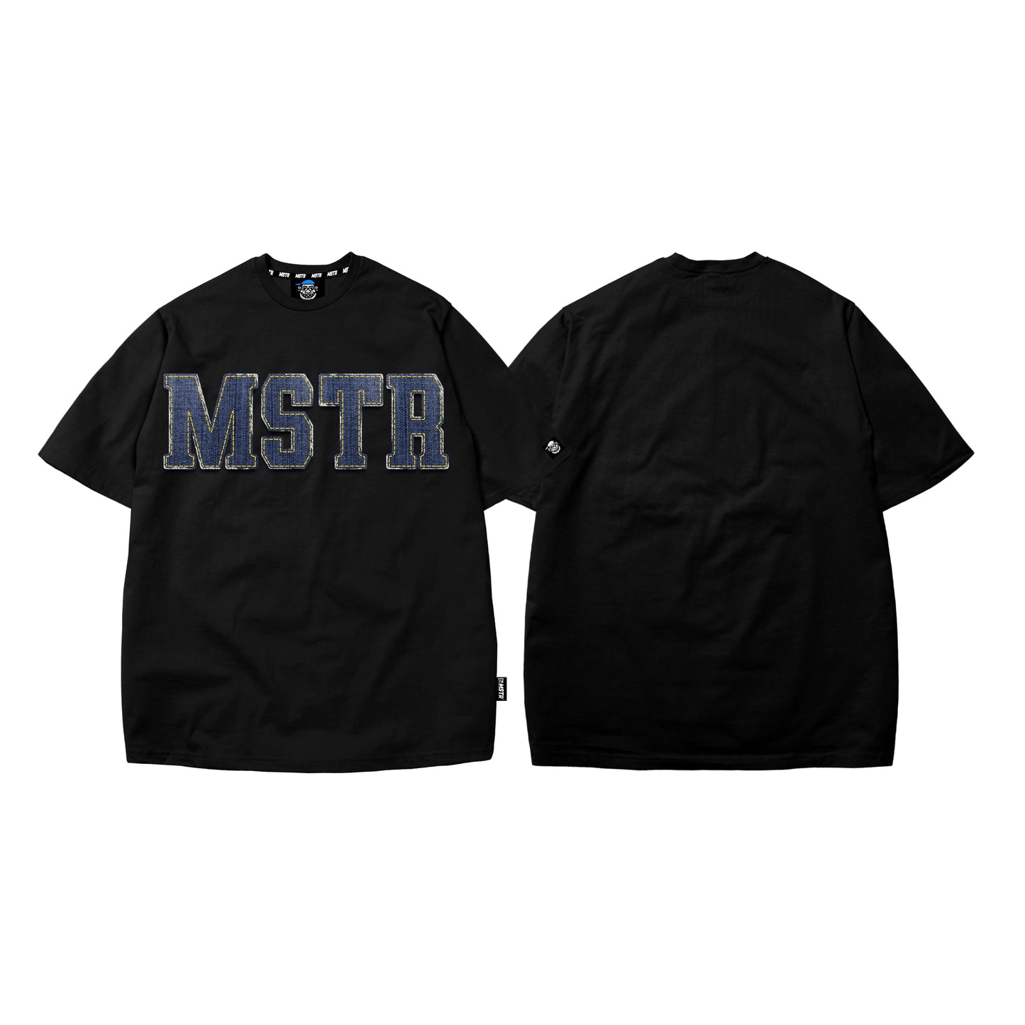 MSTR - WRANGLERS COLLECTION "DENIM PATCH" TSHIRT (BLACK)