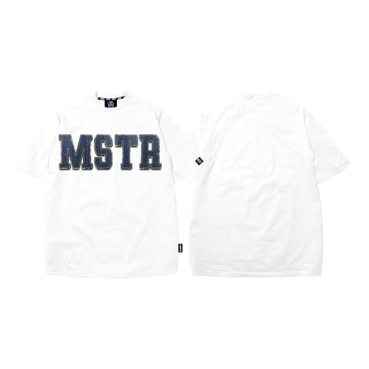 MSTR - WRANGLERS COLLECTION "DENIM PATCH" TSHIRT (WHITE)