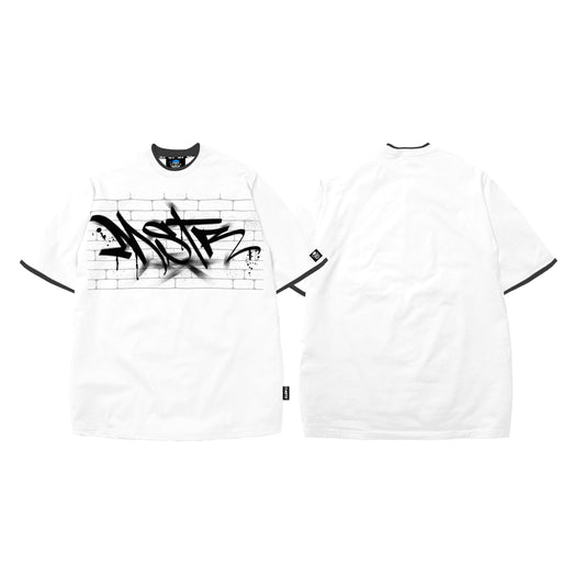 MSTR - WRANGLERS COLLECTION "GRAFFITI WALL" TSHIRT (WHITE)