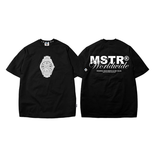 MSTR - BLING BLING COLLECTION "WATCH" TSHIRT (BLACK)