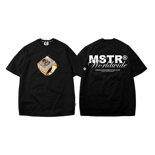 MSTR - BLING BLING COLLECTION "RINGS" TSHIRT (BLACK)