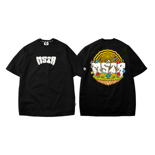 MSTR - NATURE COLLECTION "MUSH" T-SHIRT (BLACK)