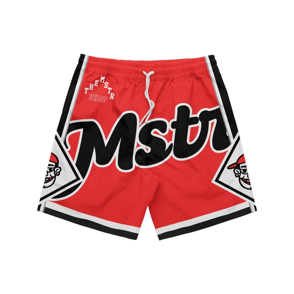 MSTR - WRANGLERS COLLECTION "RED HEAD" MESH SHORT (RED)