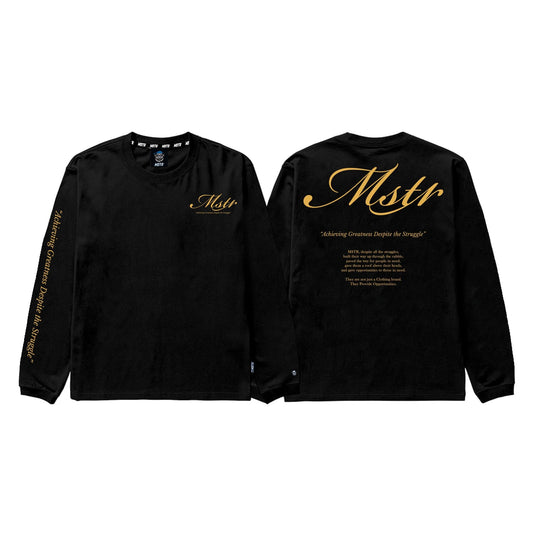 MSTR - SKLOO COLLECTION "AGDS" LONGSLEEVE (BLACK)