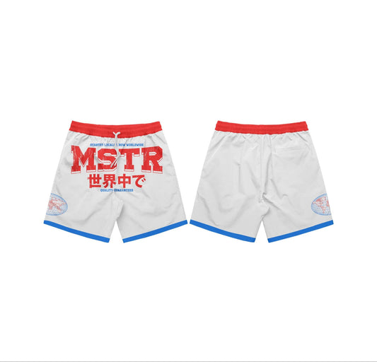 MSTR - SKLOO COLLECTION "GLOBAL" MESH SHORT (WHITE)