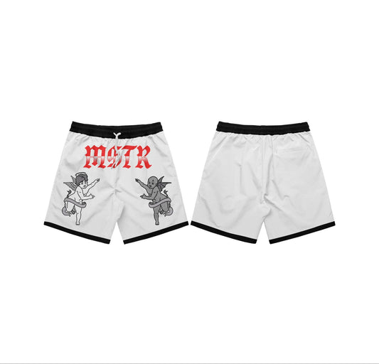 MSTR - SKLOO COLLECTION "NGBA" MESH SHORT (WHITE)