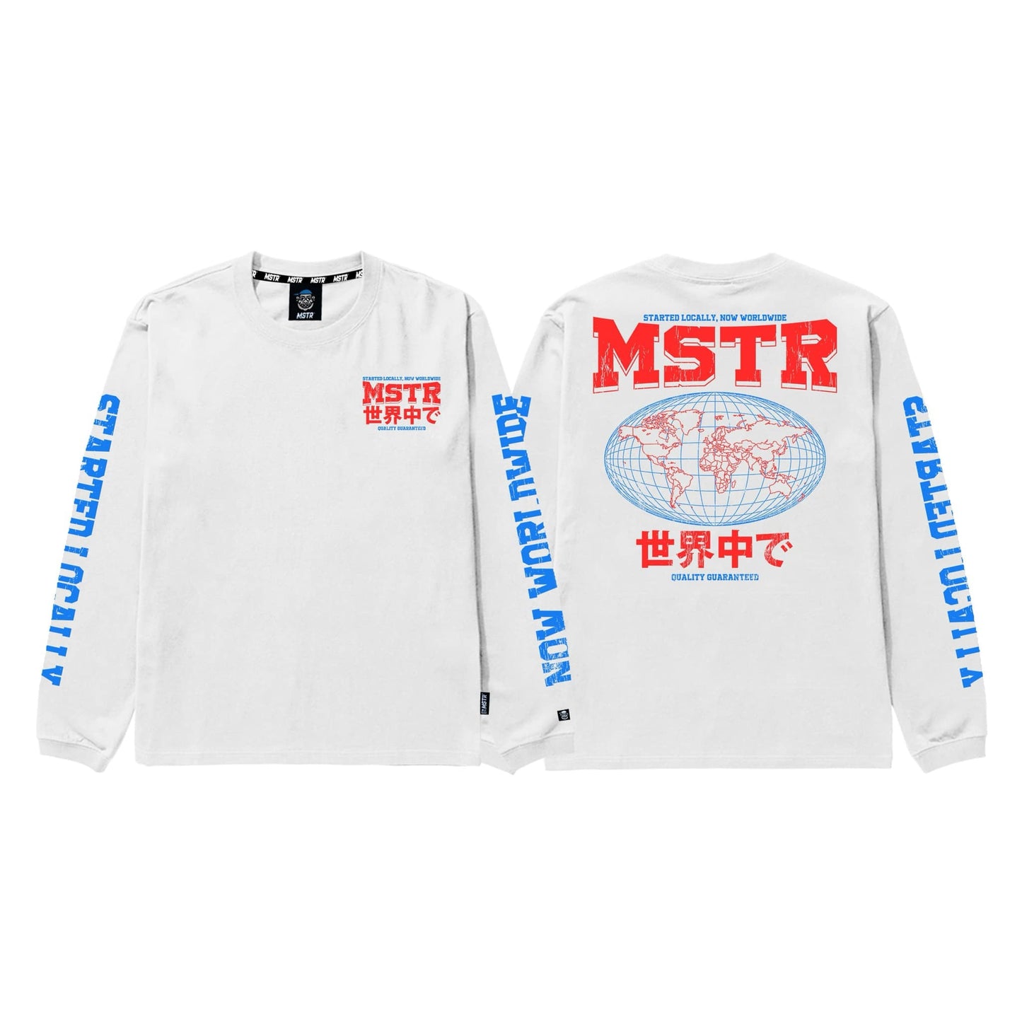 MSTR - SKLOO COLLECTION "GLOBAL" LONGSLEEVE (WHITE)