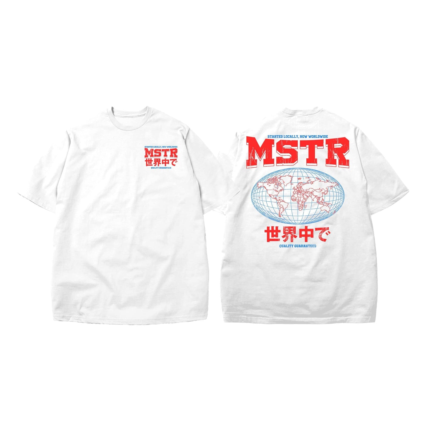 MSTR - SKLOO COLLECTION "GLOBAL" TSHIRT (WHITE)