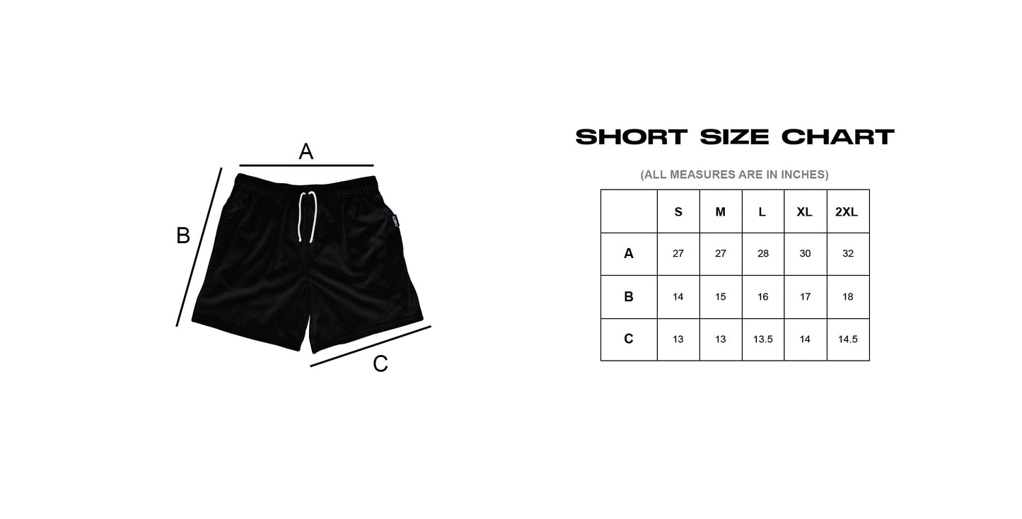 MSTR - SKLOO COLLECTION "PORTION" MESH SHORT (WHITE)