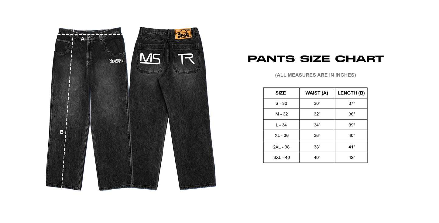 MSTR - WRANGLERS COLLECTION "CORE" DENIM PANTS (BLACK)