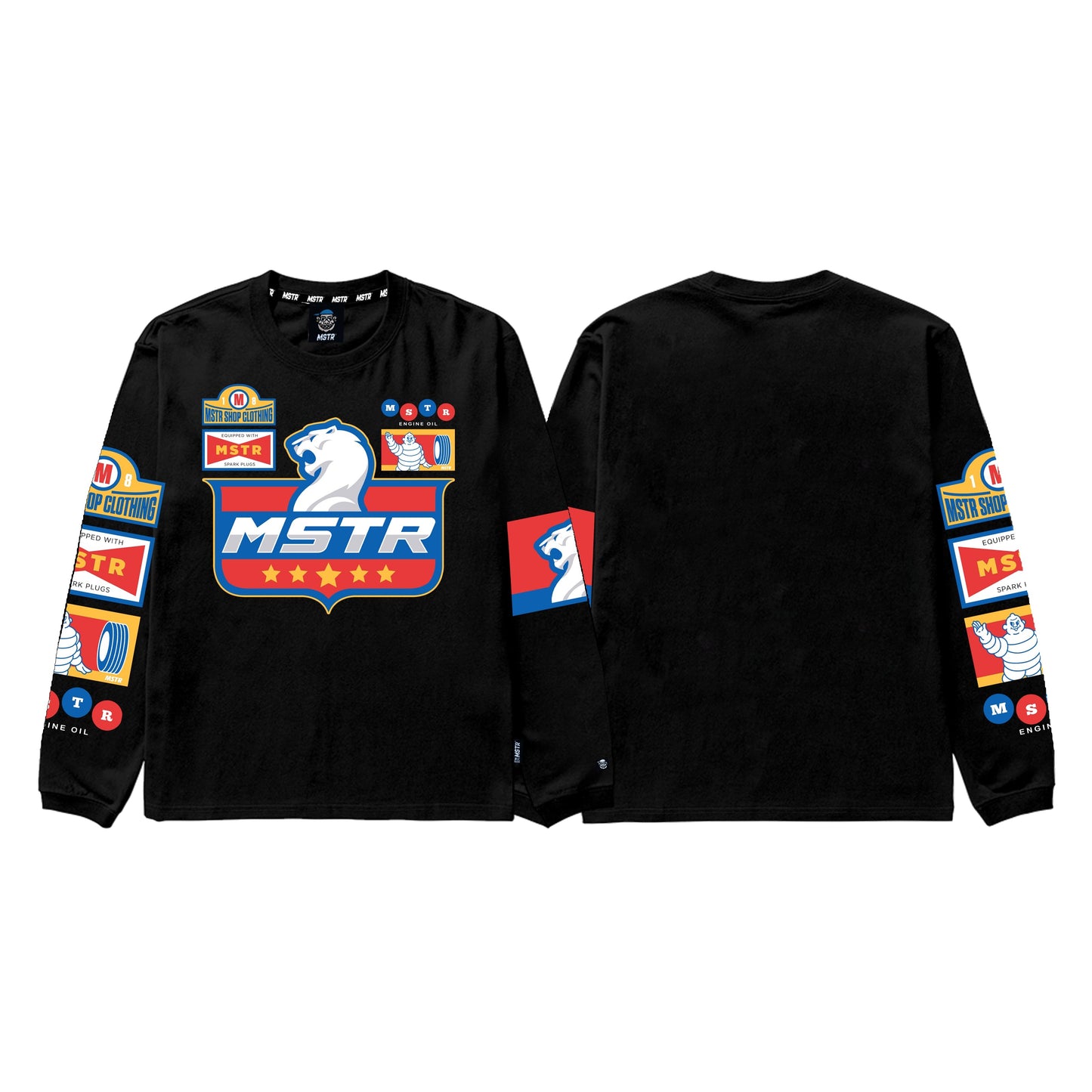 MSTR - CARSHOP COLLECTION "CARROO" LONGSLEEVE (BLACK)