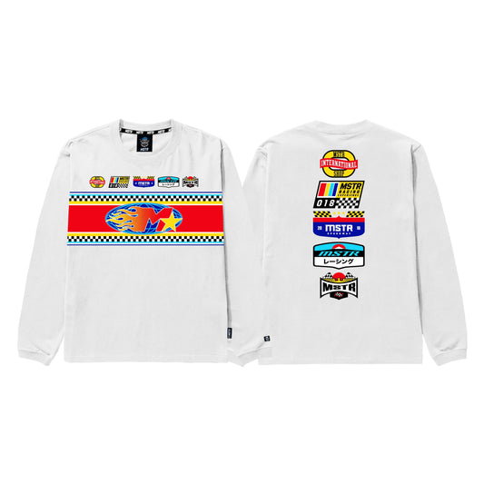 MSTR - SPEEDYWAY COLLECTION "SPEEDY" LONGSLEEVE (WHITE)