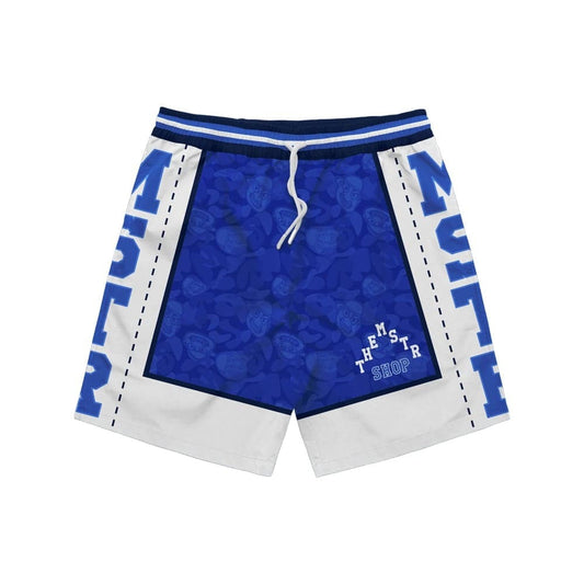 MSTR - WRANGLERS COLLECTION "BLUE CAMOU" MESH SHORT (BLUE)