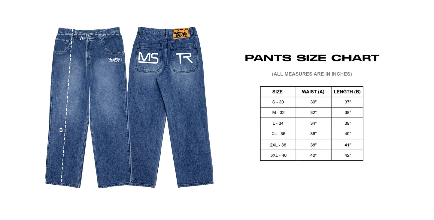 MSTR - WRANGLERS COLLECTION "CORE" DENIM PANTS (BLUE)