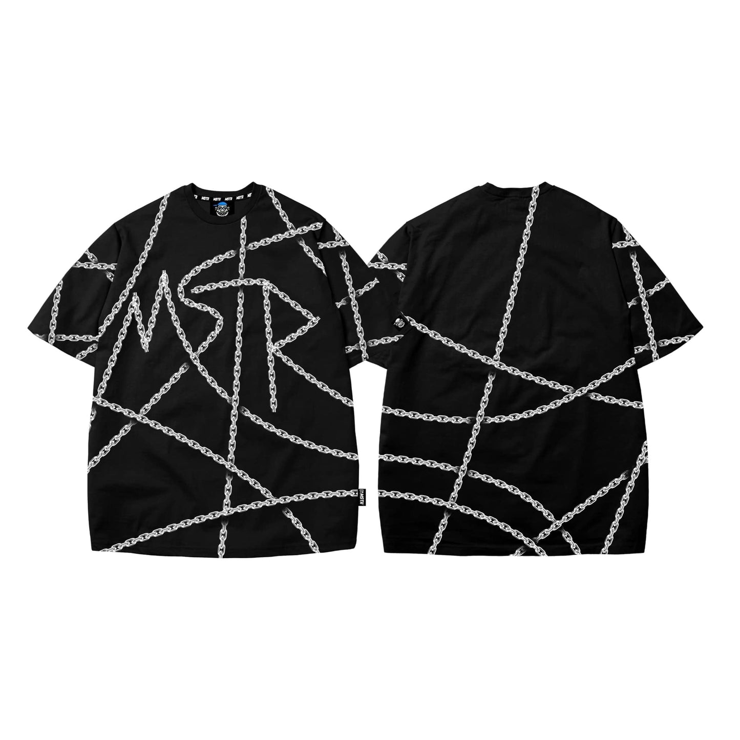 MSTR - FULL PRINT COLLECTION "CHAIN" TSHIRT (BLACK-SILVER)