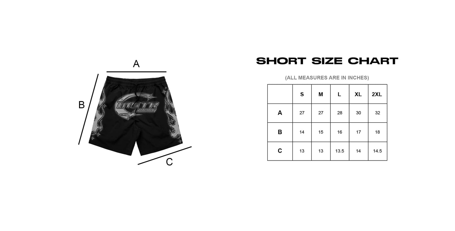 MSTR - SYNTHWAVE COLLECTION "SYNTH" MESH SHORT (BLACK)