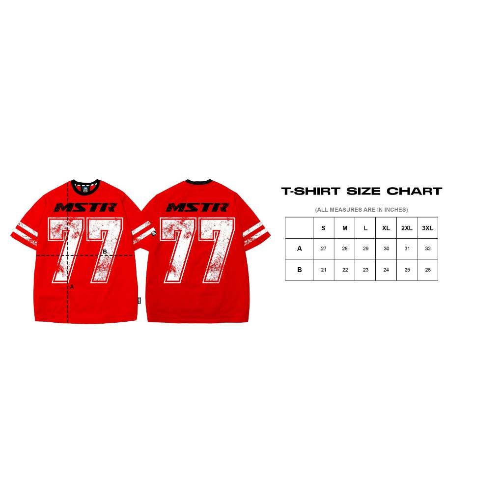 MSTR - ESCALATE COLLECTION "77" TSHIRT (RED)