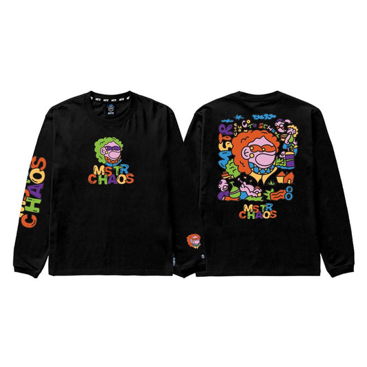 MSTR - ACTIVITIES COLLECTION "CHAOS" LONGSLEEVE (BLACK)