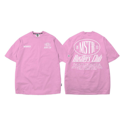 MSTR - HUSTLER COLLECTION TSHIRT (PINK-WHITE)