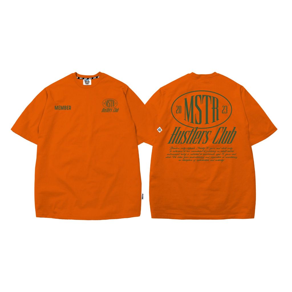 MSTR - HUSTLER COLLECTION TSHIRT (CARROT ORANGE)