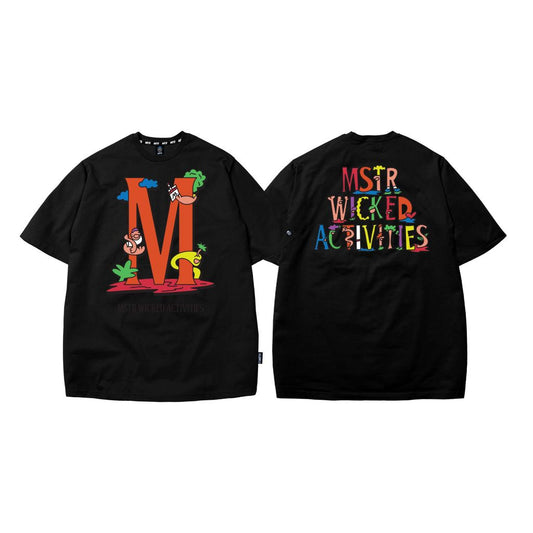 MSTR - ACTIVITIES COLLECTION "MWA" EMBOSSED TSHIRT (BLACK)