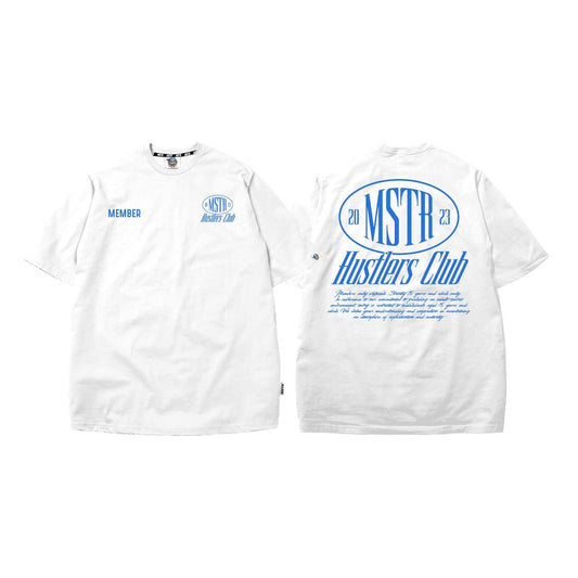 MSTR - HUSTLER COLLECTION TSHIRT (WHITE-L'ABLUE)