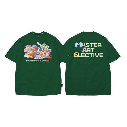 MSTR - ACTIVITIES COLLECTION "ELECTIVE" EMBOSSED TSHIRT (E. GREEN)