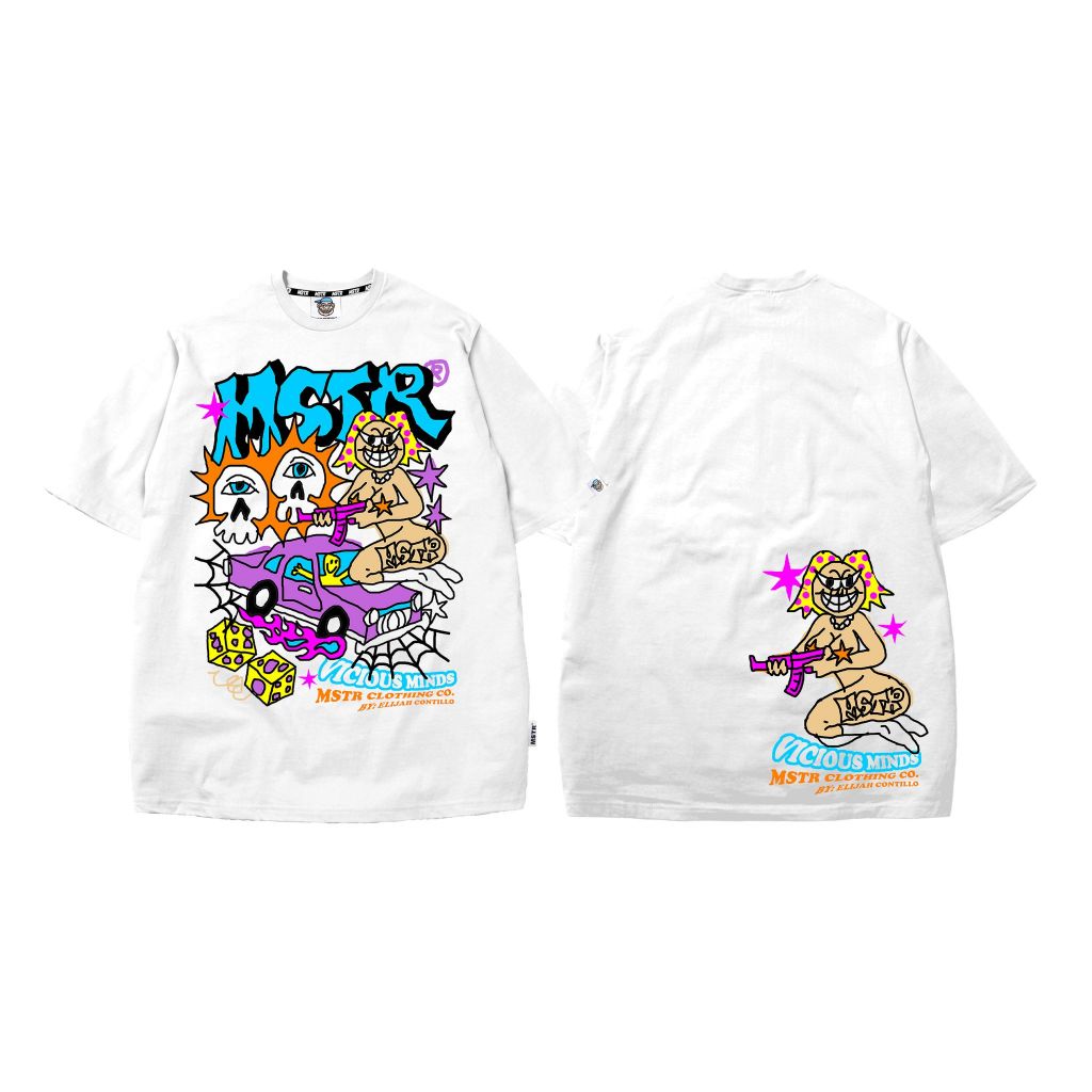 MSTR - GOLD COLLECTION V3 "VICIOUS" TSHIRT (WHITE)