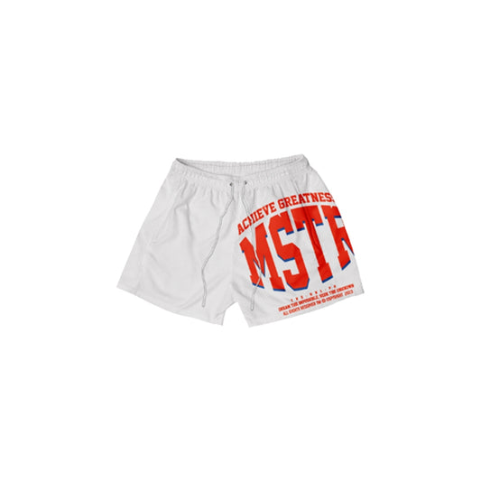 MSTR - ACHIEVE COLLECTION MESH SHORT (WHITE)