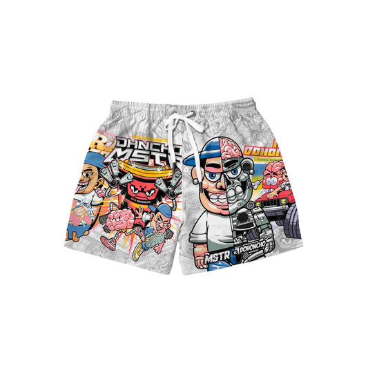 MSTR X DOHONCHO COLLAB - FULL MECHA MESH SHORT (WHITE)